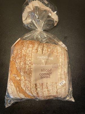 Yummy sliced Cottage Bread - excellent for French toast or grilled cheese sandwiches!