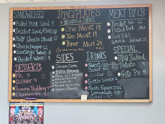 Great menu good prices...Brisket Wrap with sautéed onions n green peppers was Phenom. And Tricia (behind the counter) is a delight!