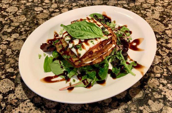 Eggplant Stack Appetizer. Light, Hearty, and Fresh!