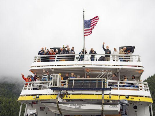 Sea Lion group photo, Inside Passage, AK. Aug. 27,2024