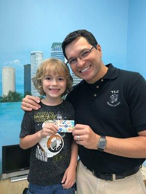 "No Cavity Club" prize drawing winner