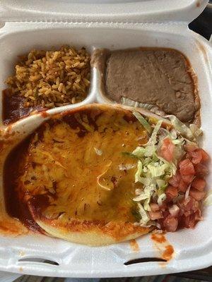 Chiquita enchilada plate