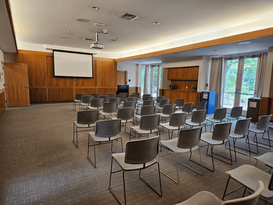 Presentation setup in Buchner Hall meeting room