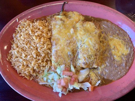 Enchilada and Chile Relleno Combo