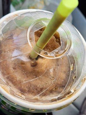 Close up of the coke slurpee