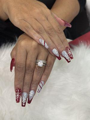 Christmas nail design