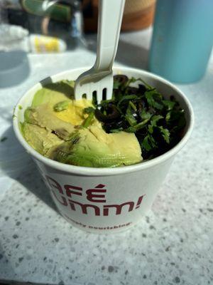 Vegan Edamame Bowl extra avocado