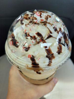 Peppermint bark Frozen drink