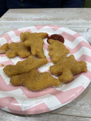 Dino nuggets part of package