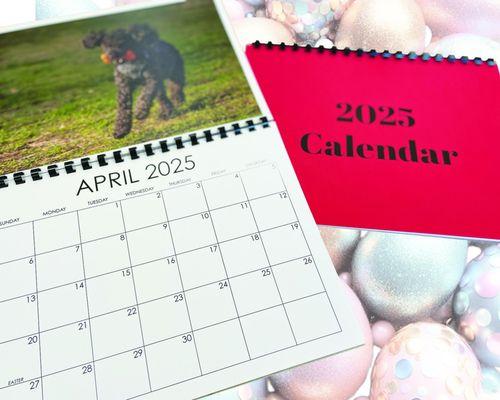 Send us your 12 favorite photos and we will make a custom calendar for you!