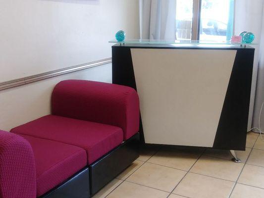 Front desk and seating