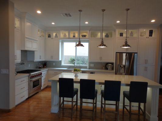 Kitchen with beautiful cabinetry lighting by ckc