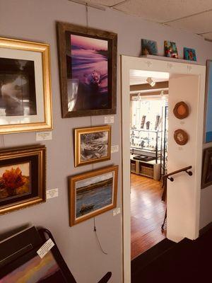 A peek into the gallery.