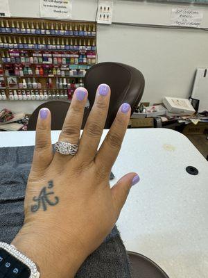 Gel nails with Manicure