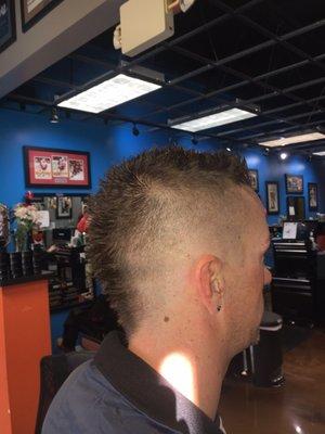 European fowhalk by Gabi. Come check us out for your next haircut!