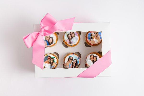 Photo cupcakes - upload your own photo for a special gift for someone you love!