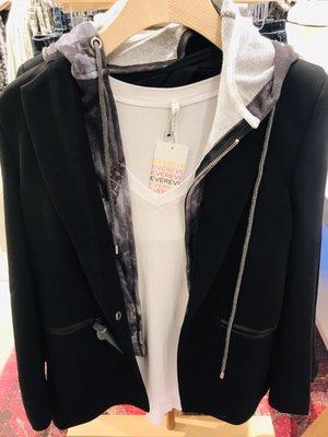 Jacket with a zip in or out hoodie- so cool!