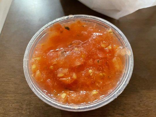 Mild Salsa - It's just tomato with water