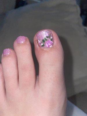 My toe two days after seeing Nick! I also got a fresh new color :)