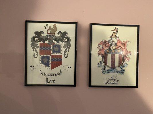 Owner family crests