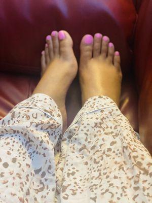 The paradise pedicure was amazing. I usually get a regular pedicure but my feet needed TLC