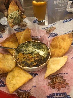 Spinach, Artichoke, & Shrimp Dip