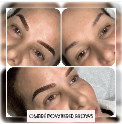 Ombré Powdered Brow Tattoo