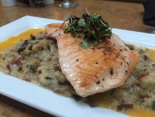 Salmon risotto