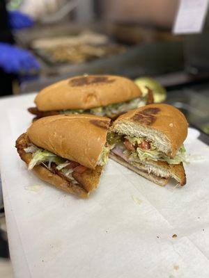 Torta de milanesa de pollo