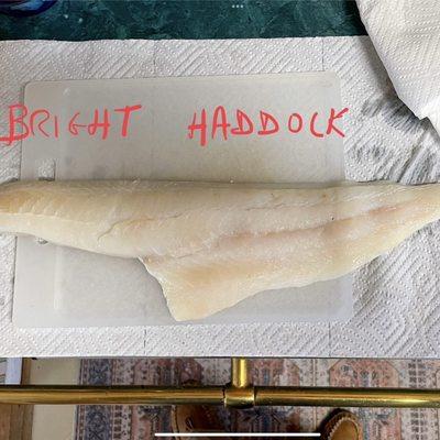 Snow-white fresh haddock!