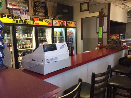 Beer counter.