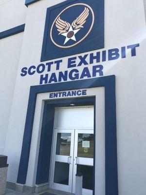 Scott Hangar entrance sign