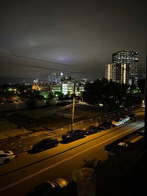 View from the upstairs patio.