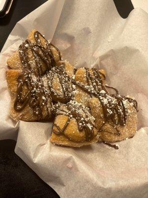 Zeppoles with Nutella