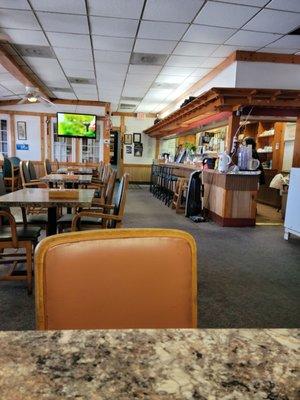 Inside the restaurant