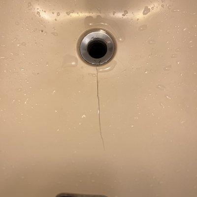 Crack in the sink