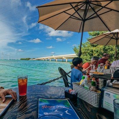 Waterfront views and fantastic food... It doesn't get any better than this! ⁠