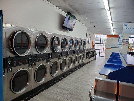 Large double stack commercial Dryers for your convenience! : )