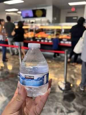 Free water when entering