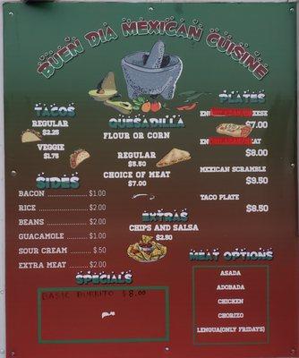 Menu Board 2