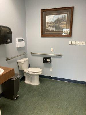 Handicapped accessible bathroom