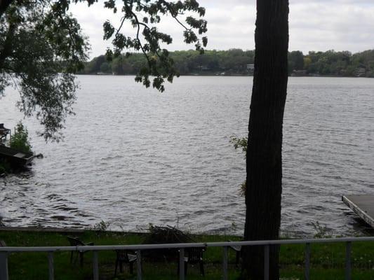 lake view from patio