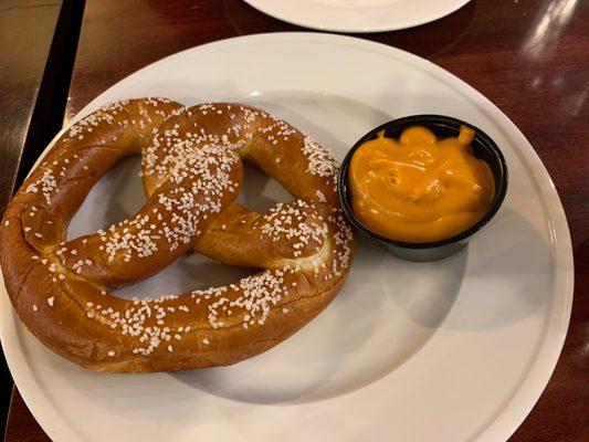 Pretzel with cheese