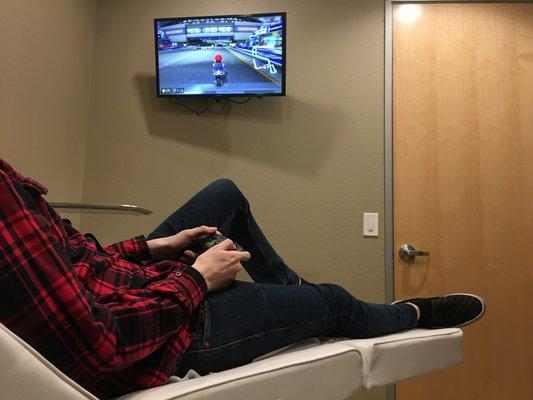 We now have in-room entertainment for after your procedure...