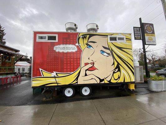 I love their pop art food cart!