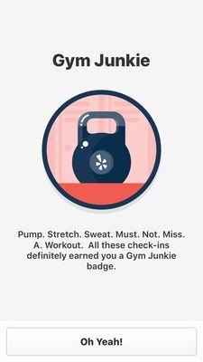 Earned my badge, yay!