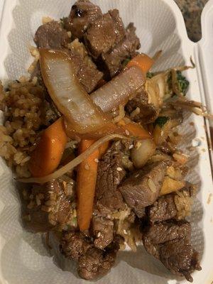 Filet hibachi dinner