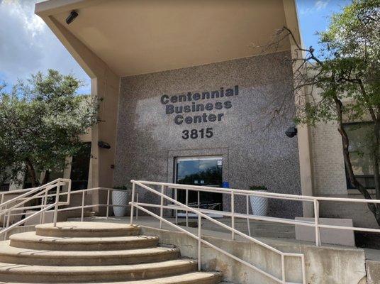 Centennial Business Center building which hosts the office space of the headquarters of the Democratic Party of Oklahoma