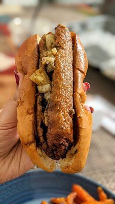 Jamaican Jerk Chicken Dog