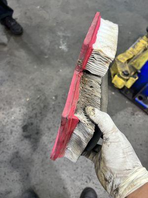 Dirty air filter